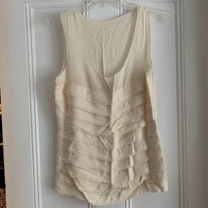 Tory Burch Women's Size 6 Cream Blouse